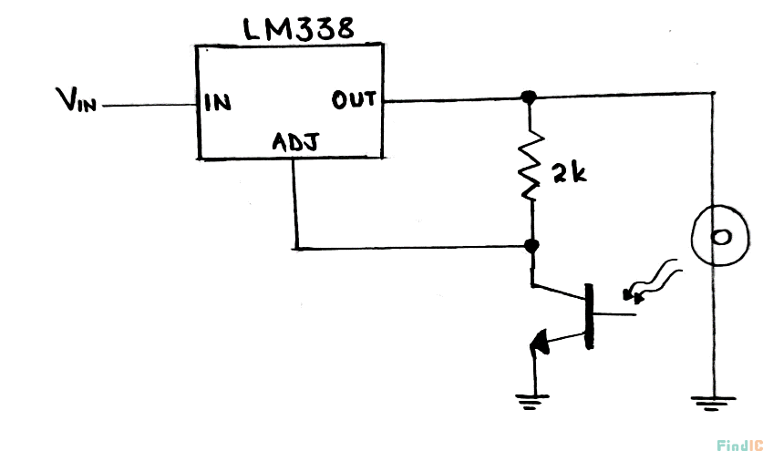 LM388 电路作为灯控制器电路